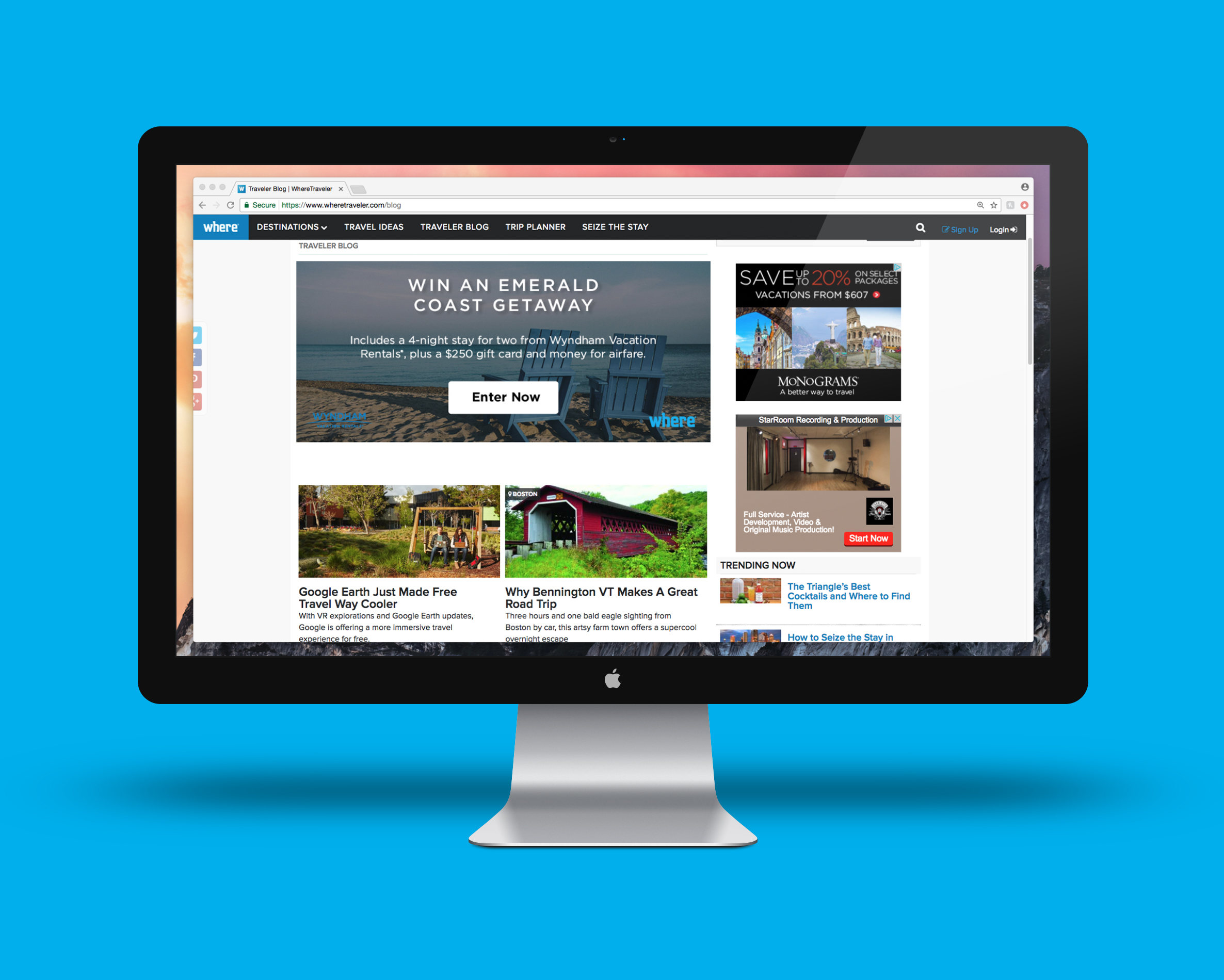 Use banner mockups to promote your branding or advertising services to clients. Wyndam Ad Campaign Michael Kuhn