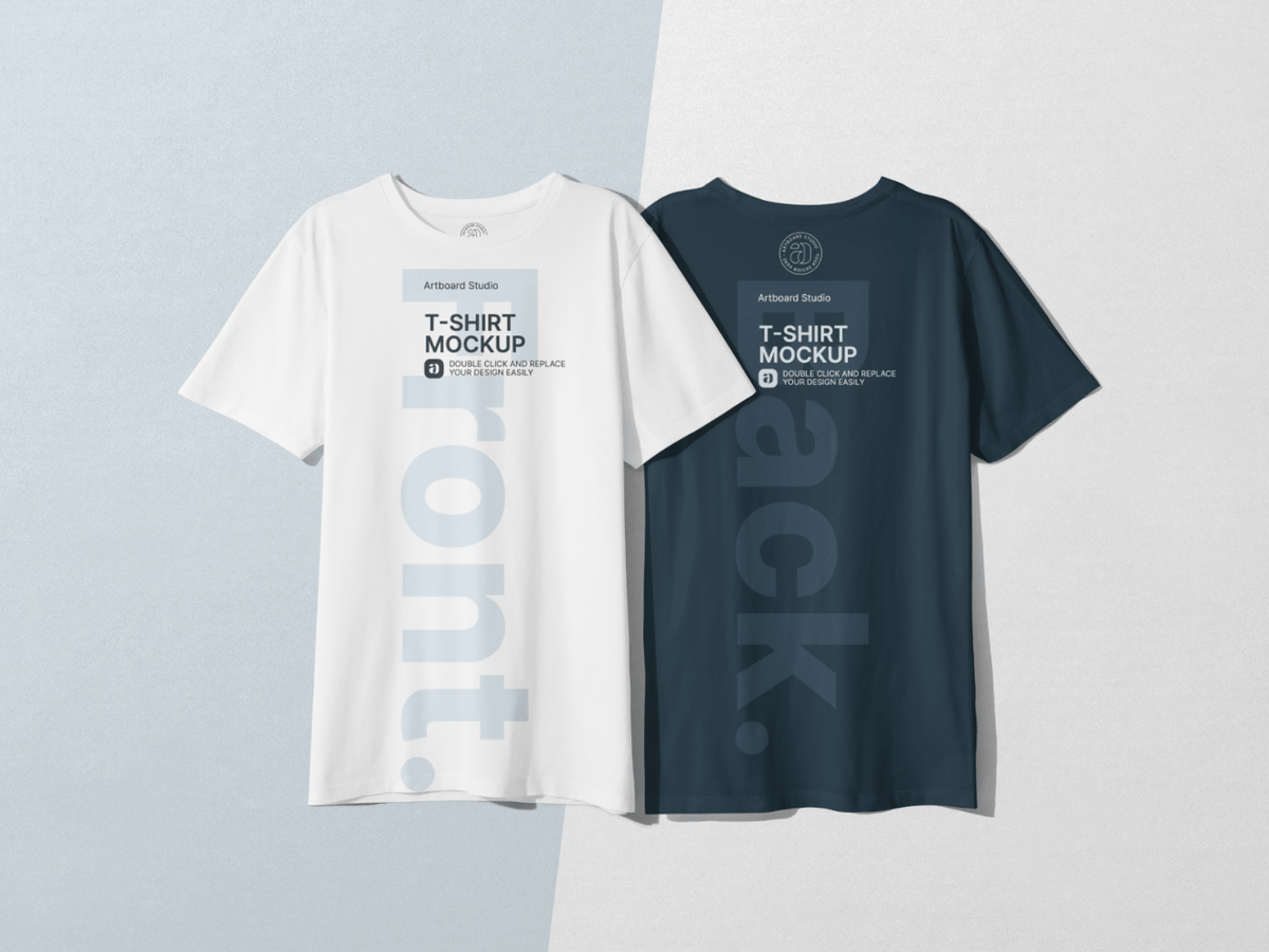 · this will take you to pages of free mockups . Front Back T Shirt Mockup Template
