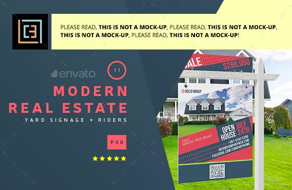 14+ Download House Sign Mockup Psd