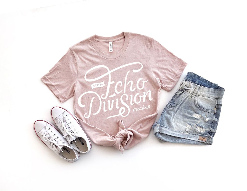 12+ Download Front And Back Mockup T Shirt PSD