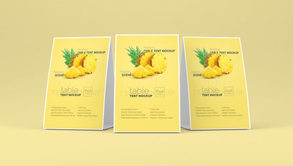 40+ Download Table Tent Card Mockup Psd&nbsp;Free