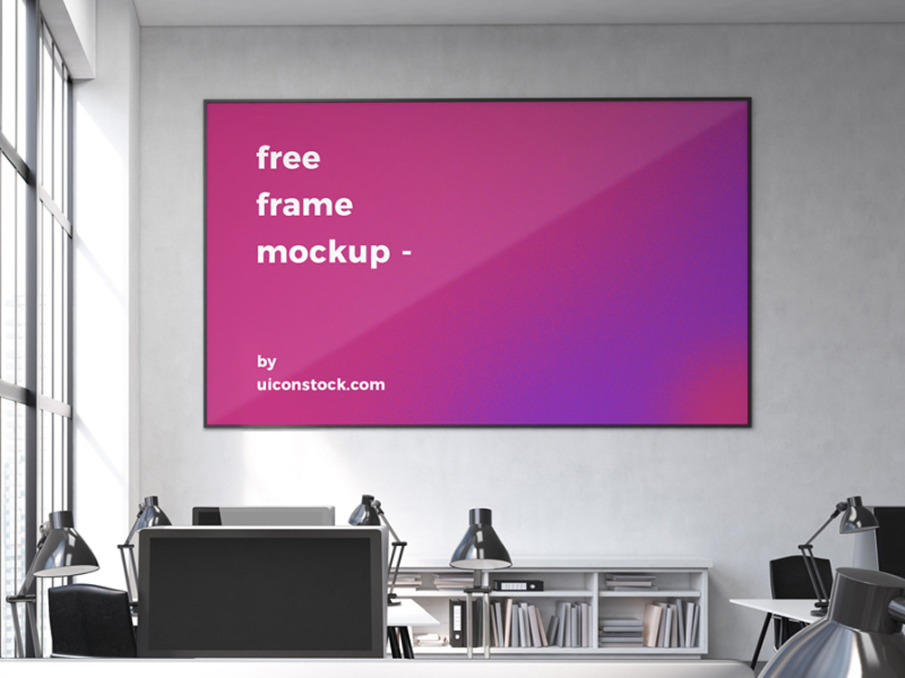 28+ Download Screen On Wall Mockup&nbsp;Psd