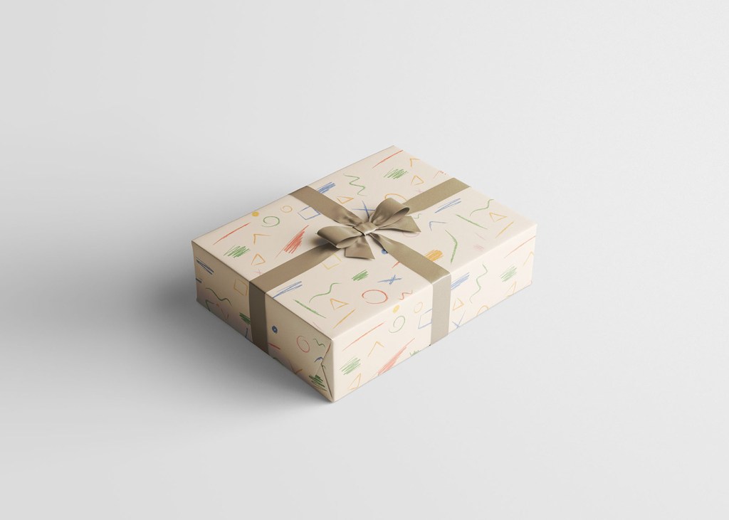 14+ Download Wrapped Gift Mockup Free PSD