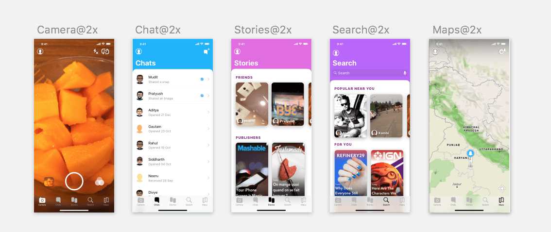 Free freebie mockups snapchat ui ui kit. Redesigning The Snapchat Ui Problem By Vidit Bhargava Medium