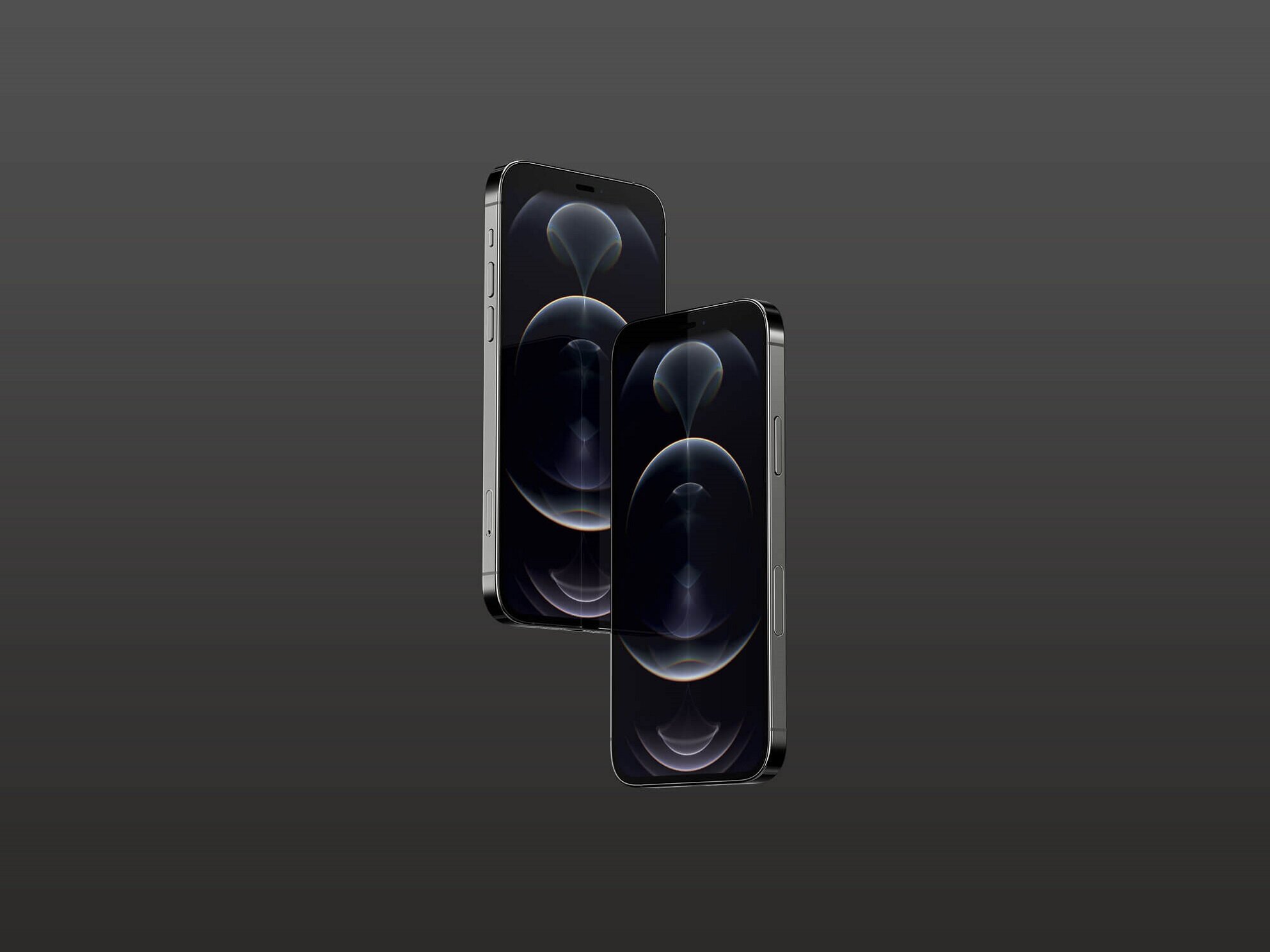 Tablet mockup with social media. Free Floating 3d Iphone 12 Pro Mockup Psd Template