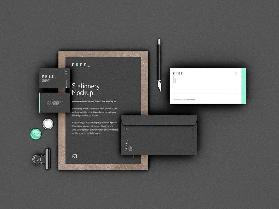 20+ Download Stationery Mockup Free&nbsp;Psd